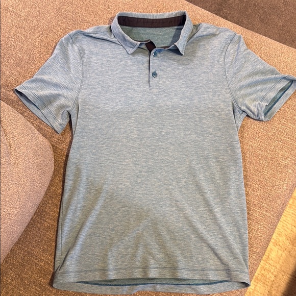Men's Lululemon Blue Polo Shirt - Picture 1 of 5